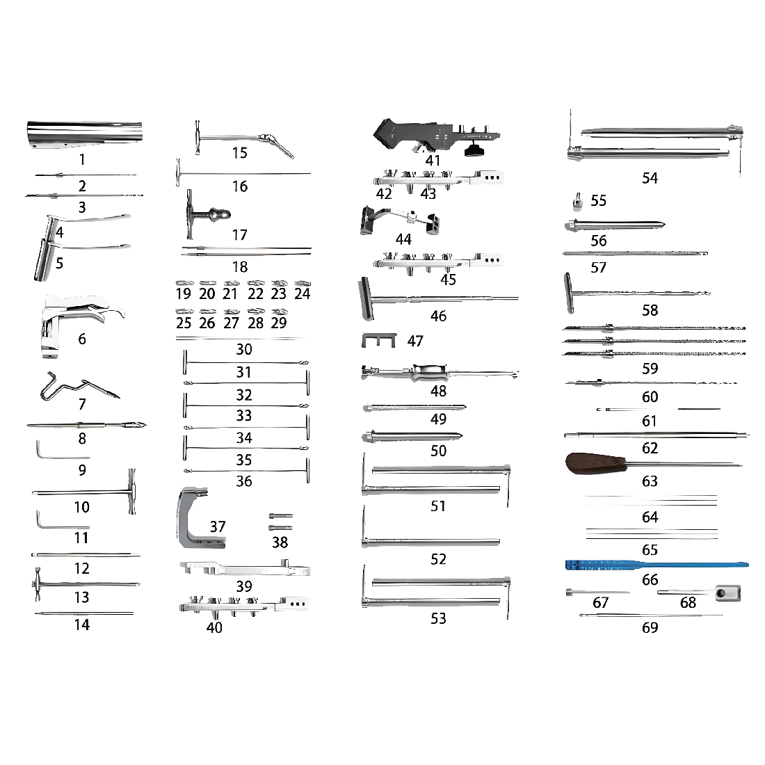 Instrumenten-Set für Tibial ineinandergreifen den Nagel (Ⅲ)
